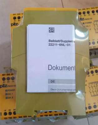 German Original PILZs Safety Relay 774314 PNOZ X3 110VAC 24VDC 3n/o 1n/c 1so