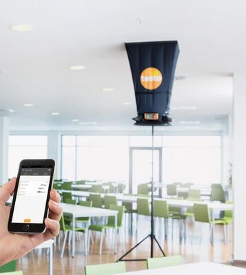 Bluetooth Air Flow Capture Hood with ±1 °F Accuracy and Lightweight Design for HVAC Flow Measurement