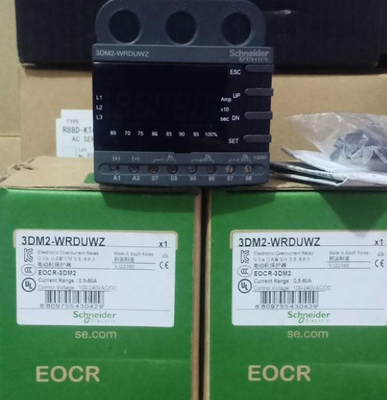 Protection relay, EOCR Digital, 0.5 to 60A, 100 to 240VAC/DC, window connt, for motor protection SCHNEIDER EOCR 3DM2-WRDUWZ