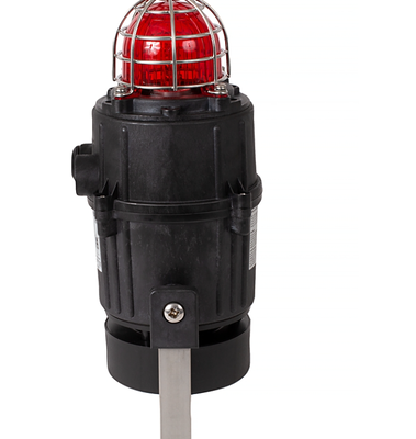 ROCKWELL 855XB-BND24A4 Hazloc Xenon Beacon with 24V DC, IP65-rated for high-visibility signaling in harsh environments