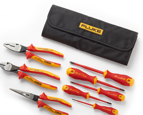 Fluke insulated hand tools starter kit IKST7,Insulation: 5 screwdrivers + 3 pairs of pliers,5067389