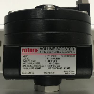 Original Rotork YTC YT-320N1 Volume Booster Valve Positioner