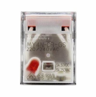 Single Contact Miniature Power Relay with Built-in CR Circuit 4-Pole Plug-in Terminals and Coil Surge Absorption