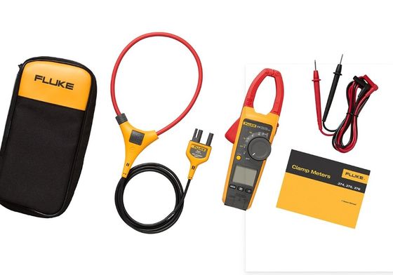Convenient Fluke 376 True RMS AC / DC Clamp Meter With IFlex 1000 ΜF Range 388 G Weight