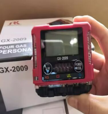 RIKEN KEIKI GX-2009 ATEX Certified 4-in-1 Portable Gas Detector with IP67 Protection for O2 LEL H2S CO Monitoring