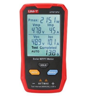 UNI-T UT673PV मॉड्यूल अधिकतम शक्ति वोल्टेज वर्तमान परीक्षक