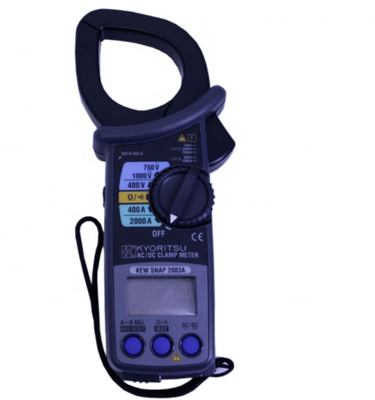 KYORITSU KEW2007R AC-DC Clamp Meter Multimeter with 600A Auto-ranging and 33mm Max Conductor Size