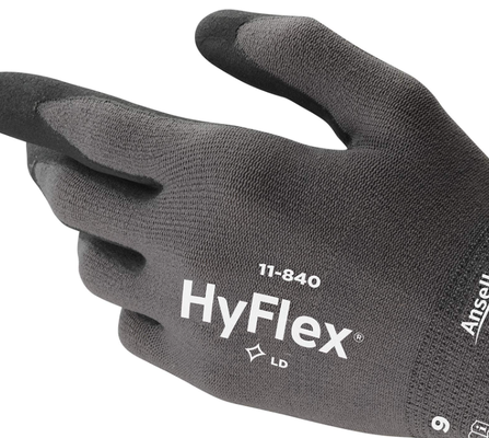 Ansell HyFlex 11729070   Black High Performance Polyethylene，Gloves Size 7 