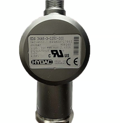 Hydac EDS 3400 Series Electronic Pressure Switch with 4 .. 20 mA Input 0-10V Output and Stainless Steel Membrane