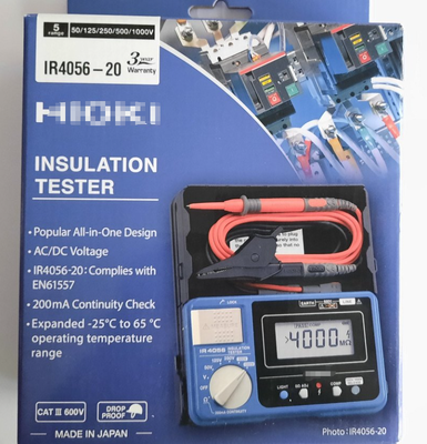 hioki INSULATION TESTER IR4056，IR4056-20，IR4056-21 in Medium-speed Digital Format